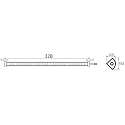 light bar VARDAFLEX NINQE PLUS - FRIDGE&FREEZER - 325MM rigid, switchable IP54, white  3W 364lm 5800K 120� CRI >80 32.5cm