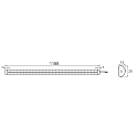 Rutec Projekt Spezial-LED Lichtleiste VARDAflex NINQE DOUBLE, IP54, 24V, 917mA, f�r K�hlger�te, CRI80, exkl. BG, starr, 118cm, 22W 6000K