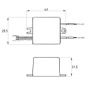 Rutec Projekt LED Kontstantstrom-Konverter, IP65, 100-240V AC / sek. 350mA, 7-14V, 2.5-4.9W, schaltbar