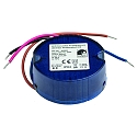 LED Kontstantstrom-Rundkonverter, IP64, 230V AC / sek. 600mA, 8-12V, 4.8W-7.2W, Aktiv PFC, dimmbar