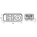Rutec Projekt Funkhandsender 4-Kanal RGBW Funkhandsender, mit Touch-Farbrad, 4 Zonen, 868MHz