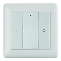 radio wall switch 1 ZONE RF SINGLE COLOUR 1 channel, with output for radio control signal (RF), white