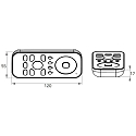 Rutec Projekt Funkhandsender 1-Kanal Einf. 4 ZONEN, IP20, f�r 1-farbige LED Strips