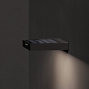 SIGOR LED Akku-Solarleuchte ALA WALL Wandleuchte, 2,2W, 3000K, 202lm, IP65, mit Tageslichtsensor, graphitgrau