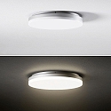 SIGOR LED Ceiling luminaire CIRCEL, �22cm / height 5cm, IP44, 15W 4000K 1050lm, silver