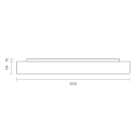 SIGOR LED Aufbauleuchte DISC � 60 cm, 120�, 38/50W, 3000/4000K, IP20, Ra90, wei�
