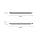 SIGOR LED Feuchtraumleuchte TRICOLOUR 120 cm 3-CCT 120�, 33W, 3000/4000/5700K, 4000lm, IP65, Ra80, wei�
