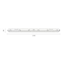 SIGOR LED Feuchtraumleuchte TRICOLOUR 1500 3-CCT, Notlicht, 120�, 50W, 3000/4000/5700K, 3950-6050lm, IP65, grau/wei�