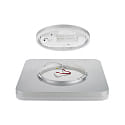 SIGOR LED Aufbauleuchte SQUARE 22, 22cm, 120�, 10/15W, 3000/4000K, 1200-1700lm, IP54, silber