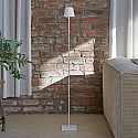 battery floor lamp NUINDIE round IP54, graphite grey dimmable