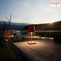 SIGOR LED Akku-Tischleuchte NUINDIE MINI, IP54, 2.2W 2700K / 2200K (Flex-Mood) 180lm, dimmbar, Feuerrot