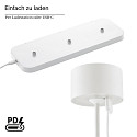 SIGOR battery table lamp VELUNA set of 3 IP44, snow white dimmable