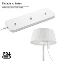 SIGOR battery table lamp FACETTA set of 3 IP44, snow white dimmable