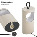 SIGOR Mobile LED-Akku-Tischleuchte LUNARI, IP44, 1.4W 2200K/2700K (FlexMood) 90/100lm, mit Touch-Dimmer + USB-C, d�nenbeige