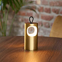 SIGOR Mobile LED-Akku-Tischleuchte LUNARI, IP44, 1.4W 2200K/2700K (FlexMood) 90/100lm, mit Touch-Dimmer + USB-C, goldfarben