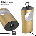 SIGOR Mobile LED-Akku-Tischleuchte LUNARI, IP44, 1.4W 2200K/2700K (FlexMood) 90/100lm, mit Touch-Dimmer + USB-C, goldfarben
