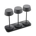 SIGOR Mehrfachladestation f�r FACETTA und VELUNA, 3-fach, IP20, schwarz
