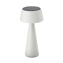 battery table lamp SOLINO IP44, snow white dimmable