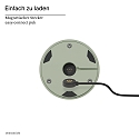 SIGOR LED-Akku-Tischleuchte NUDROP, IP54, 29cm, 2.2W 2200/2700K (FlexMood) 170lm, Easy-Connect, dimmbar, salbeigr�n