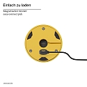 SIGOR LED-Akku-Tischleuchte NUDROP, IP54, 29cm, 2.2W 2200/2700K (FlexMood) 170lm, Easy-Connect, dimmbar, sonnengelb
