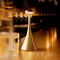 SIGOR battery table lamp NUDROP MINI IP54, gold dimmable