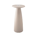 LED Akku-Tischleuchte NUFLAIR, IP54, 2.2W 2200/2700K (Flex-Mood), mit Vasen-Einsatz + Touch-Dimmer + Easy-Connect, d�nenbeige