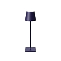 LED Akku-Tischleuchte NUINDIE USB-C, IP54, rund, 2.2W 2200K/2700K (Flex-Mood), mit Touch-Dimmer + USB-C, pflaumenblau
