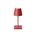 battery table lamp NUINDIE MINI USB-C round, CCT Switch, with touch dimmer IP54, fire red dimmable