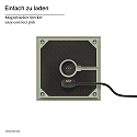 SIGOR LED-Akku-Tischleuchte NUTALIS, IP54, 2.8W 2200/2700K (FlexMood) 130lm, Easy-Connect, dimmbar, salbeigr�n