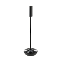 battery table lamp NUCANDLE with touch dimmer IP54, glossy, black dimmable