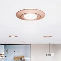 SIGOR LED Einbauleuchte DILED 68, IP20, � 8.5cm, 6W 3000K 380lm 36�, CRi 95, dimmbar, schwenkbar, wei�