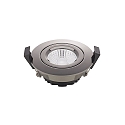 recessed luminaire DILED 68 swivelling IP20, chrome, black dimmable 6W 380lm 3000K 36� 36� CRI 95