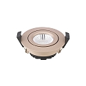 recessed luminaire DILED 68 swivelling IP20, champagner dimmable 6W 380lm 3000K 36� 36� CRI 95