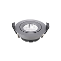 recessed luminaire DILED 68 swivelling, Dim-To-Warm IP30, anthracite dimmable 6W 360lm 2100-2700K 36� 36� CRI 95