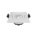 recessed luminaire DILED square IP20, white dimmable 6W 370lm 2700K 45� 45� CRI 95