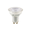 LED Reflector lamp LUXAR GLAS DIM, 230V, � 5cm / L 5.4cm, GU10, 7W 2700K 540lm 36�, dimmable