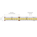 SIGOR LED Strip PRO LED, 21,6W/m, 2700K, 5m, 240 LED/m, IP20, 24V, 2722lm, Ra90