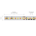 SIGOR 10W/m DTW LED-Streifen 3000-1800K 5m 168LED/m IP20 24V 1104lm Ra90, Dim-To-Warm LED-Lichtstreifen