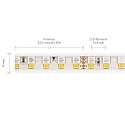 SIGOR LED Strip RGB/W, 24W/m, RGB/2700K, 5m, 192 LED/m, IP67, 24V, 1155lm, Ra90