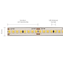 SIGOR 18W/m PRO LED-Streifen 2700K 5m 192LED/m IP68 24V 2600lm/m RA90, IP65 � IP68 LED Lichtstreifen