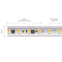 SIGOR Hochvolt LED Strip,14W/m, 2700K, 10m, 72LED/m, IP65, 230V, 1230lm/m, Ra90