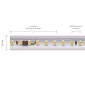SIGOR Hochvolt LED Strip, 8W/m, 3000K, 10m, 120LED/m, IP65, 230V, 560lm/m, Ra90