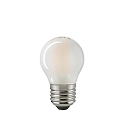 LED Filamentlampe KUGEL, 230V, � 4.5cm / L 7.8cm, E27, 6W 2700K 806lm 300�, dimmbar, matt