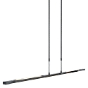 Steinhauer LED Pendelleuchte ZELENA, Up/Down, 122cm, 17+8W 2200-4000K (CCT) 1680+840lm, CRi >90, mit Touch-Dimmer, stahl geb�rstet