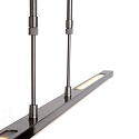 Steinhauer LED Pendelleuchte ZELENA, Up/Down, 122cm, 17+8W 2200-4000K (CCT) 1680+840lm, CRi >90, mit Touch-Dimmer, stahl geb�rstet