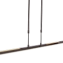 Steinhauer LED Pendelleuchte ZELENA, Up/Down, 122cm, 17+8W 2200-4000K (CCT) 1680+840lm, CRi >90, mit Touch-Dimmer, schwarz matt