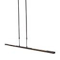 Steinhauer LED Pendelleuchte ZELENA, Up/Down, 122cm, 17+8W 2200-4000K (CCT) 1680+840lm, CRi >90, mit Touch-Dimmer, schwarz matt