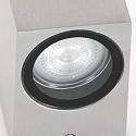Au�enwandleuchte LOGAN, IP44, Down, Eckig, inkl. GU10 LED 4W 2700K 345lm (schaltbar)