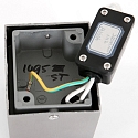 Au�enwandleuchte LOGAN, IP44, Down, Eckig, inkl. GU10 LED 4W 2700K 345lm (schaltbar)