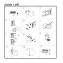 Steinhauer Au�enwandleuchte LOGAN, IP44, Down, eckig, inkl. GU10 LED 4W 2700K 345lm (schaltbar), Glas klar, aluminium schwarz